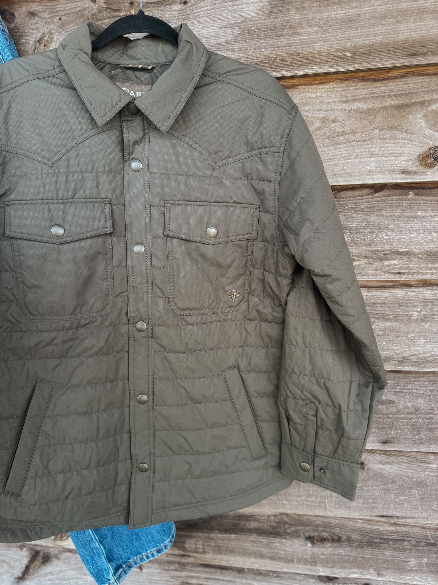Men's Ariat Quilted Shirt Jacket