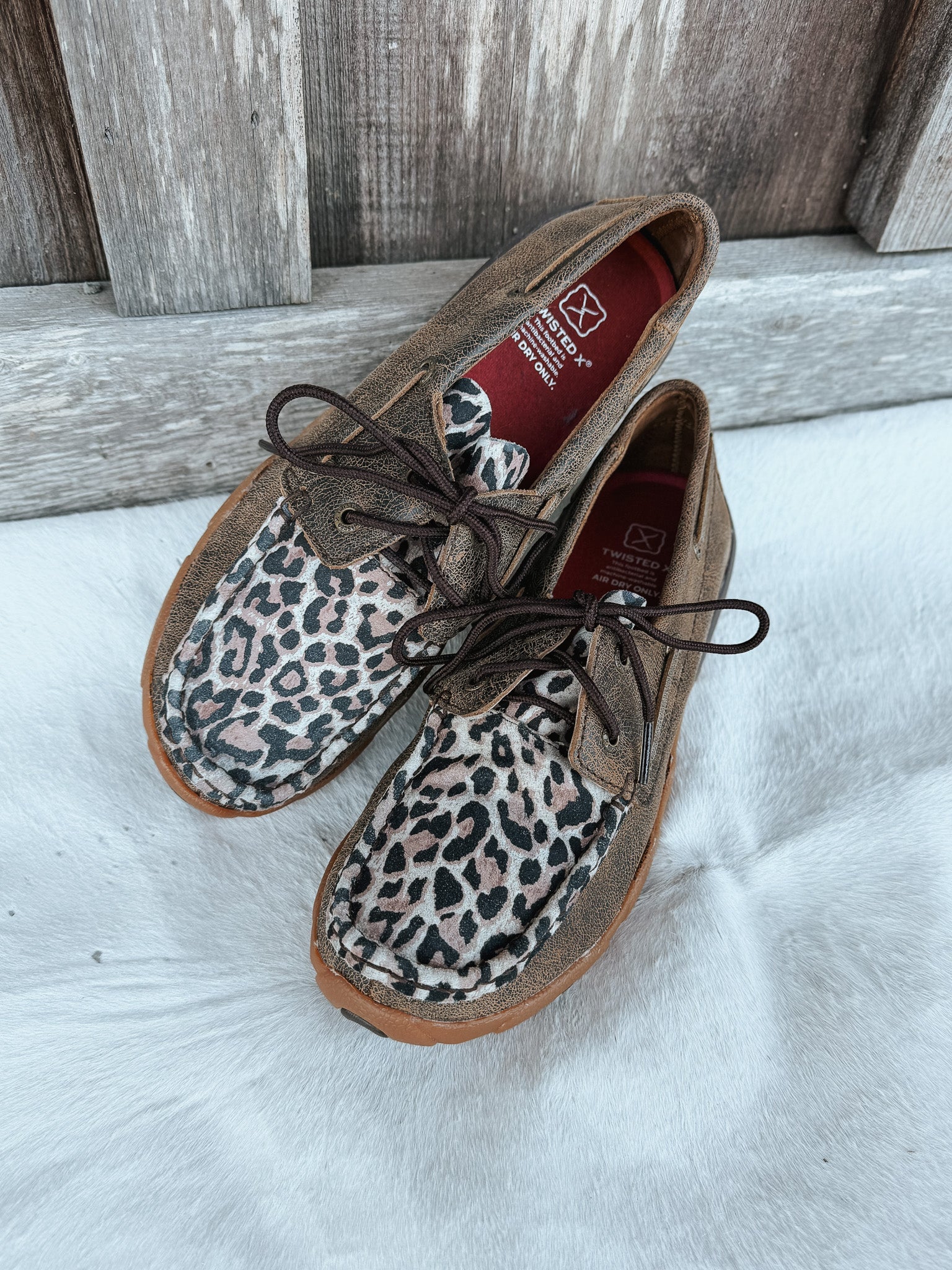 Women's Twisted X Cheetah Print Driving Moc