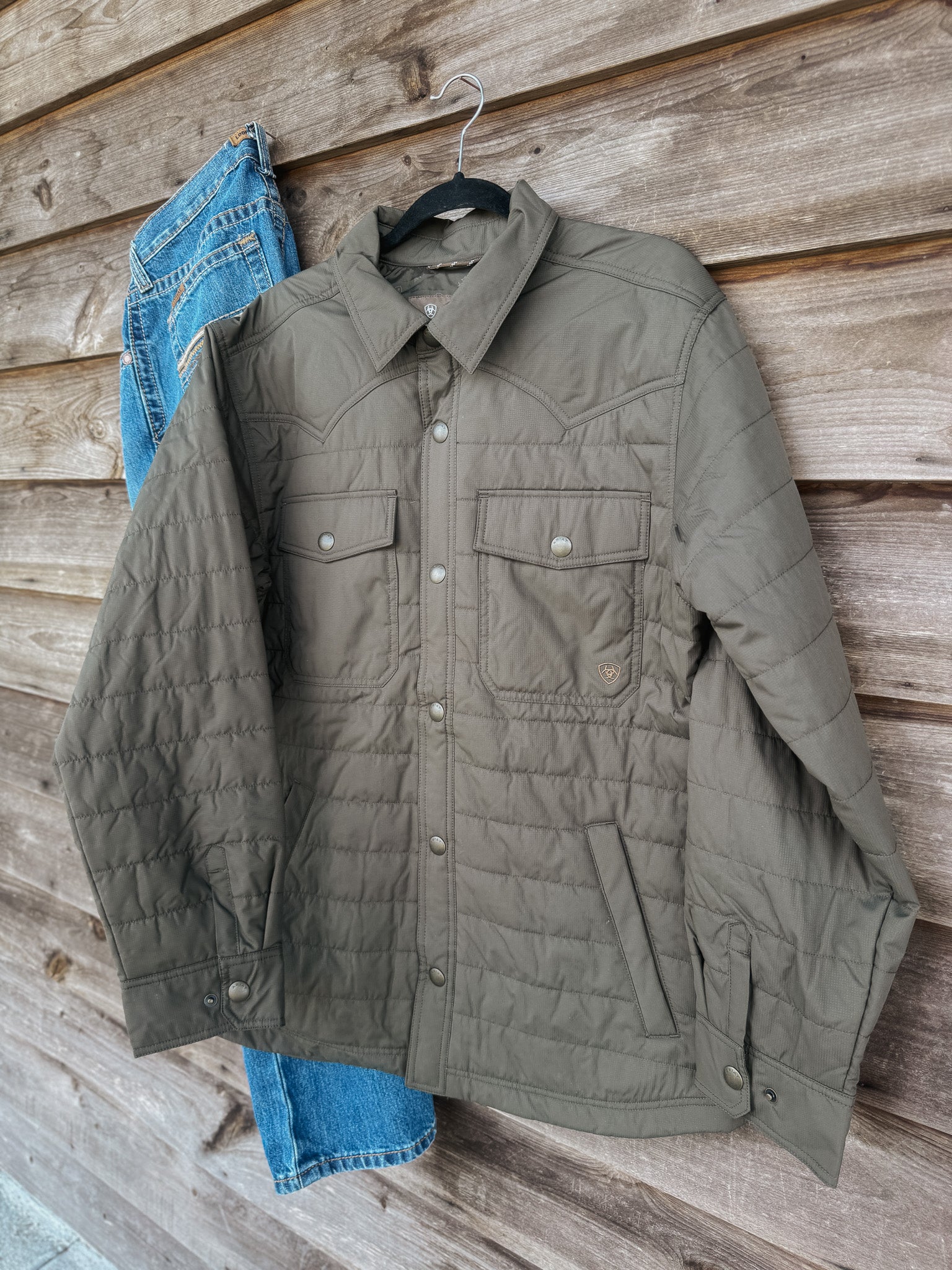 Men's Ariat Quilted Shirt Jacket