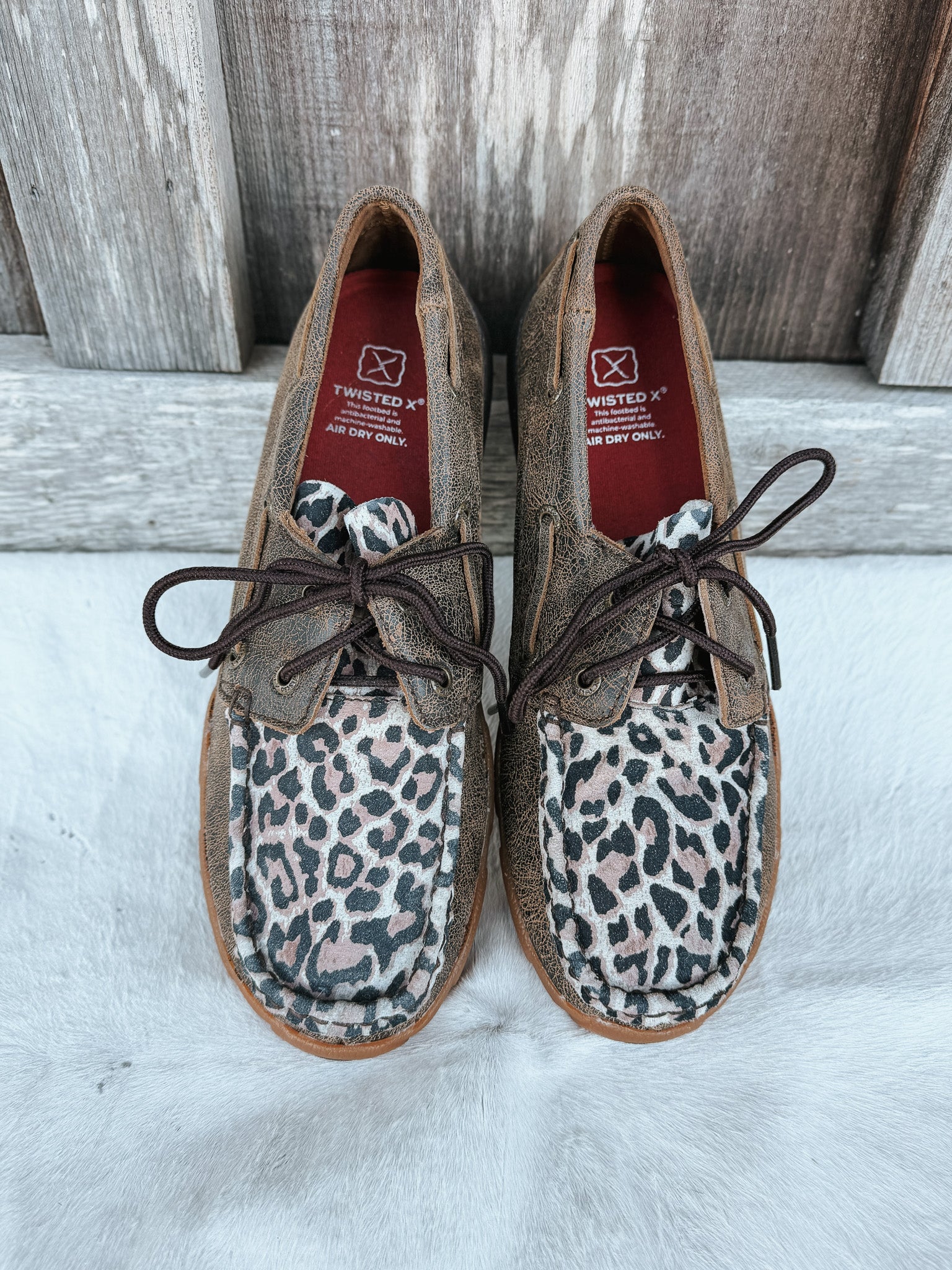 Women's Twisted X Cheetah Print Driving Moc