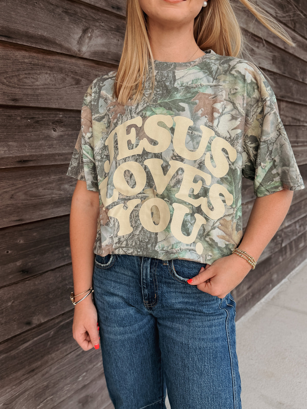 Jesus Loves You Camo Tee