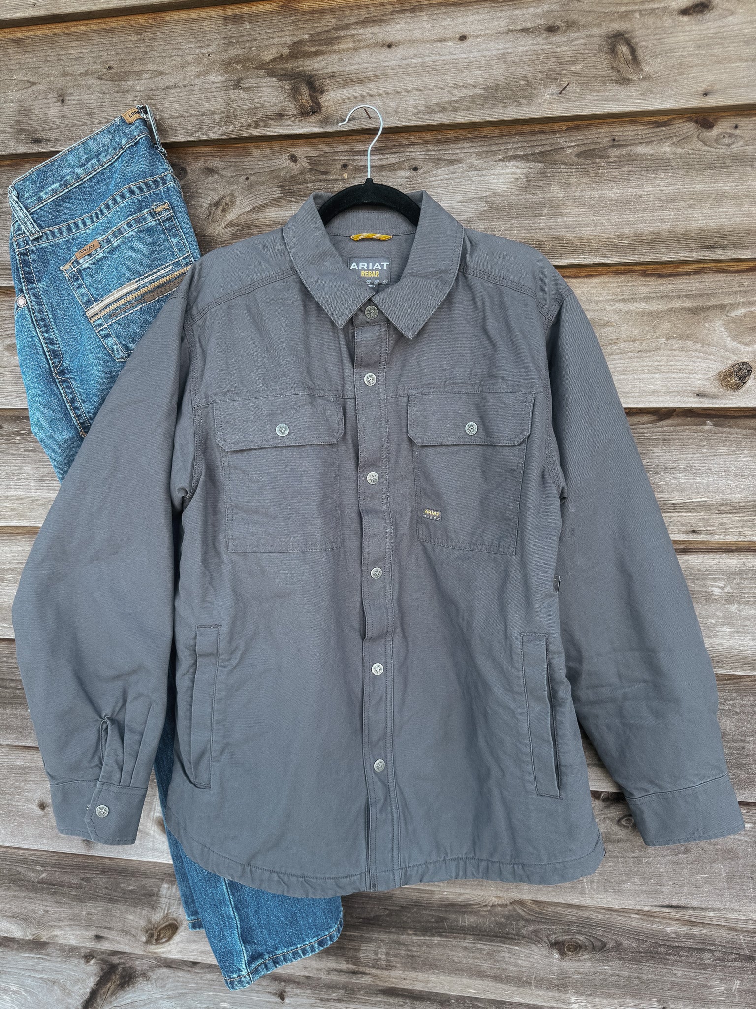 Men's Ariat Rebar Canvas Shirt Jacket