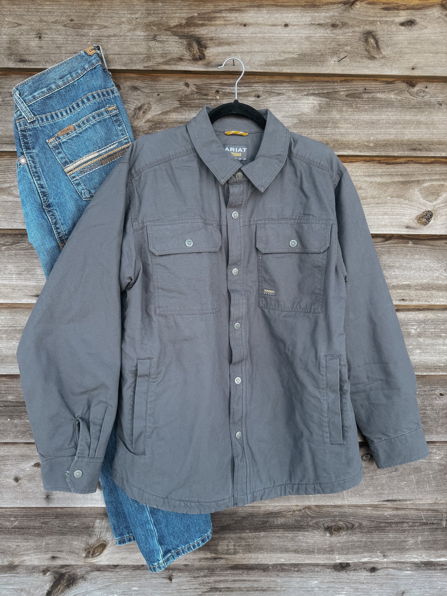 Men's Ariat Rebar Canvas Shirt Jacket