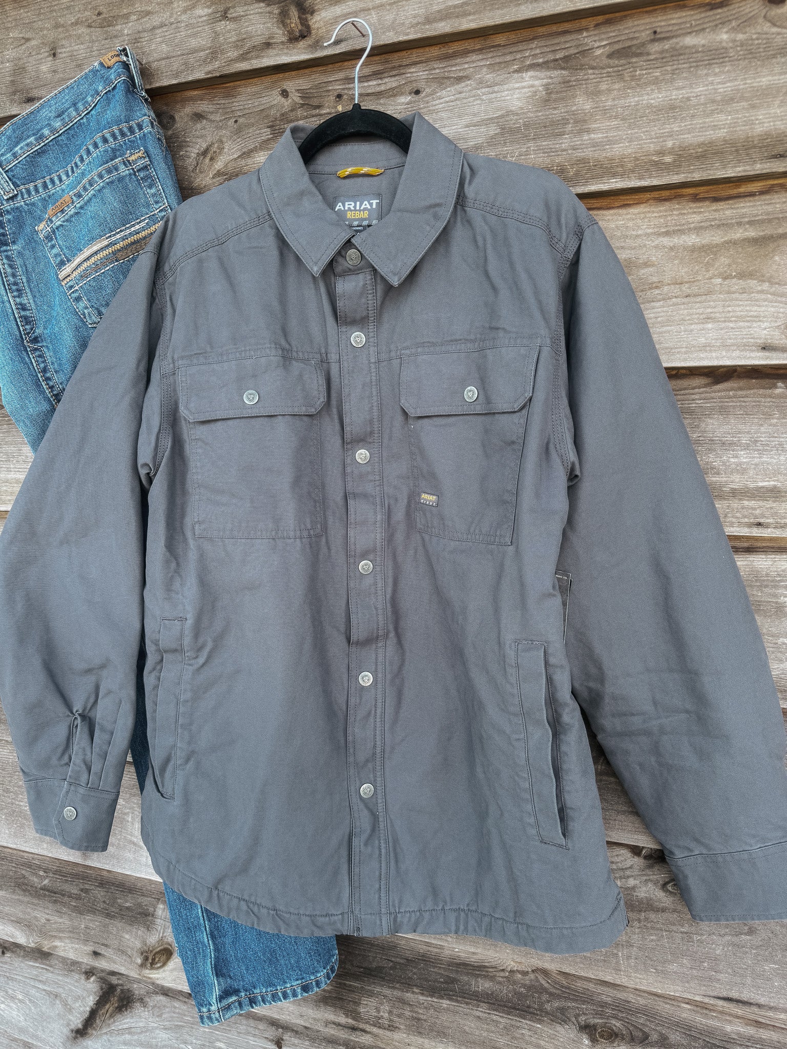 Men's Ariat Rebar Canvas Shirt Jacket