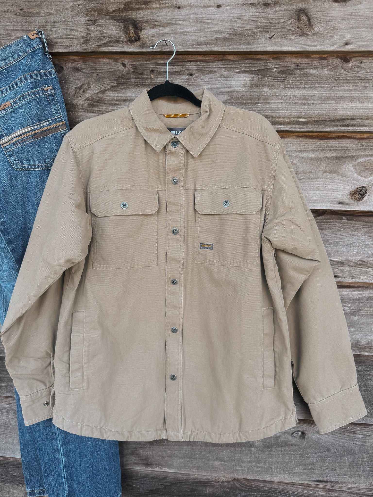 Men's Ariat Rebar Canvas Shirt Jacket