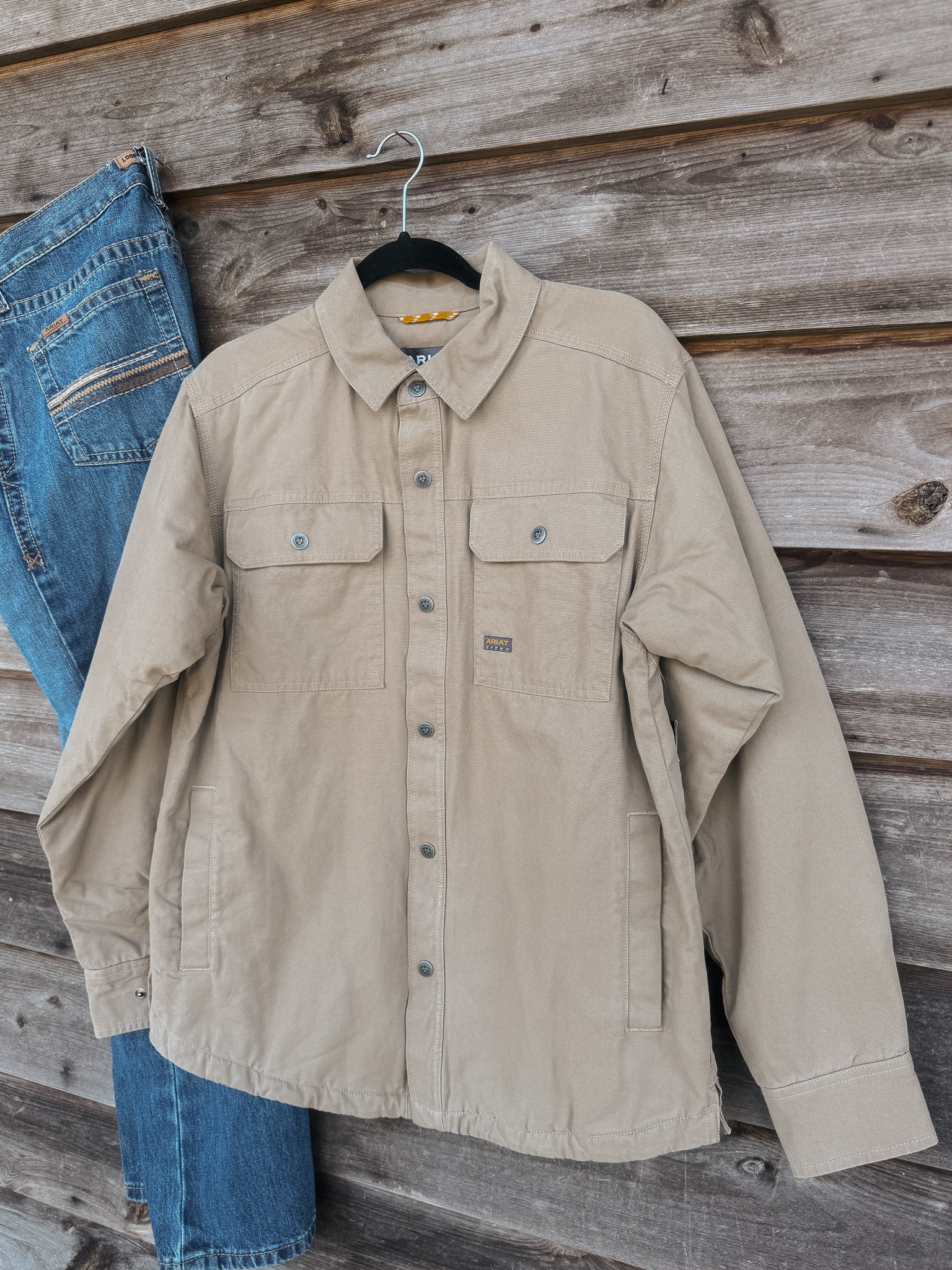 Men's Ariat Rebar Canvas Shirt Jacket