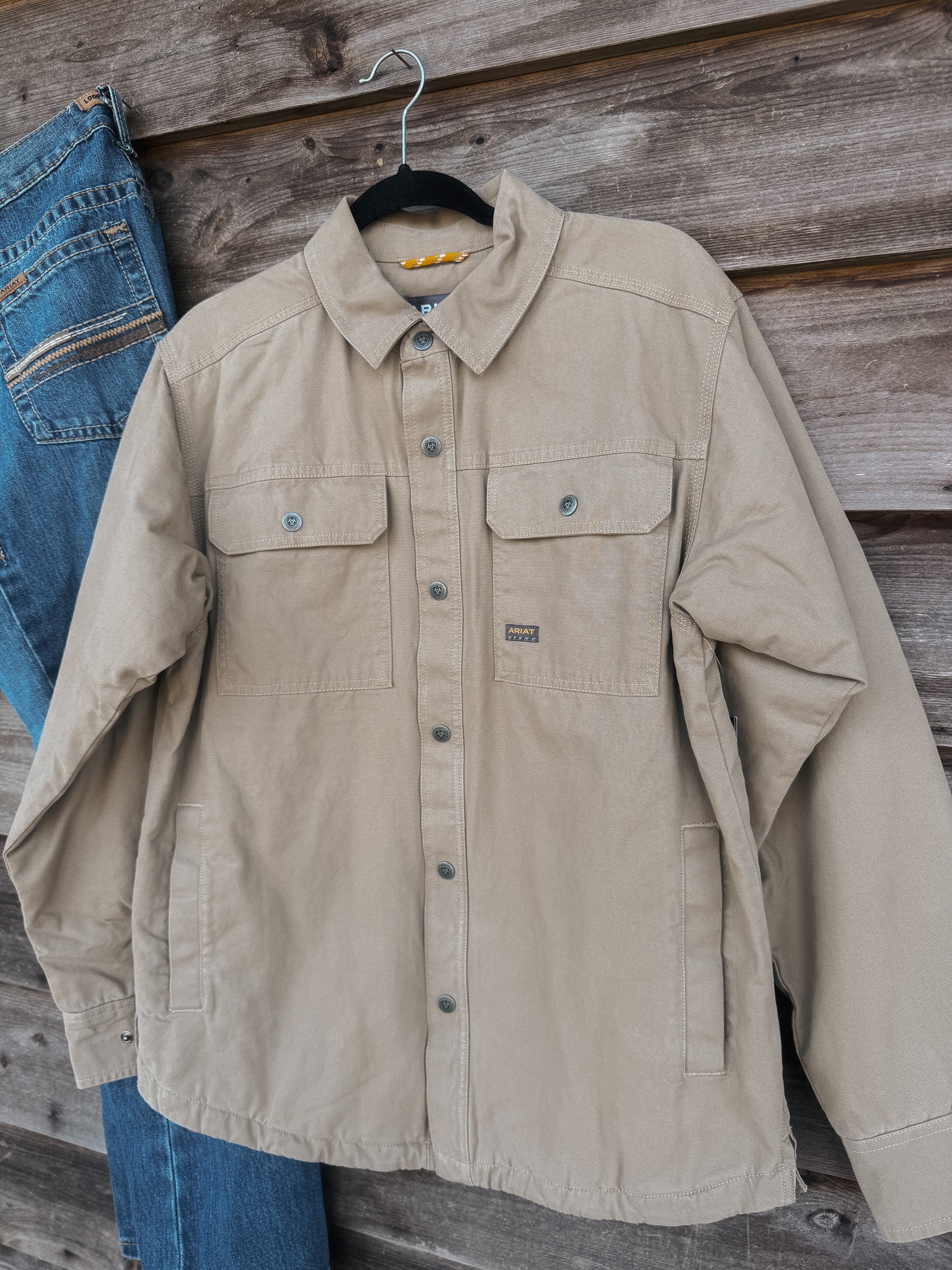 Men's Ariat Rebar Canvas Shirt Jacket