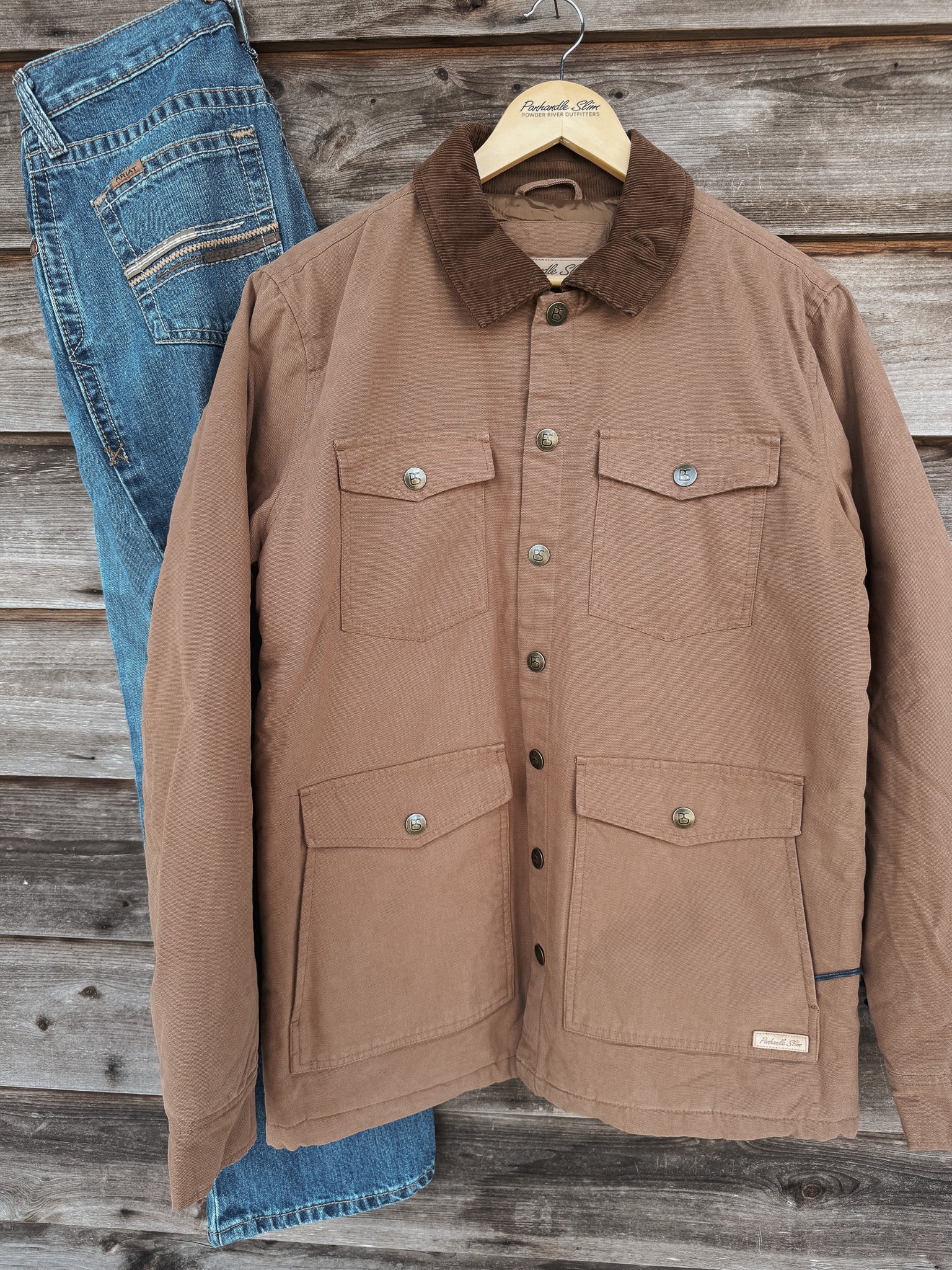 Panhandle Slim Men's Washed Canvas Rancher Coat