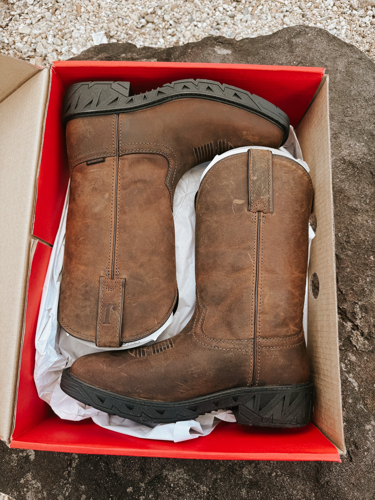 Justin Men's 11" Trencher Square Toe Waterproof Boots