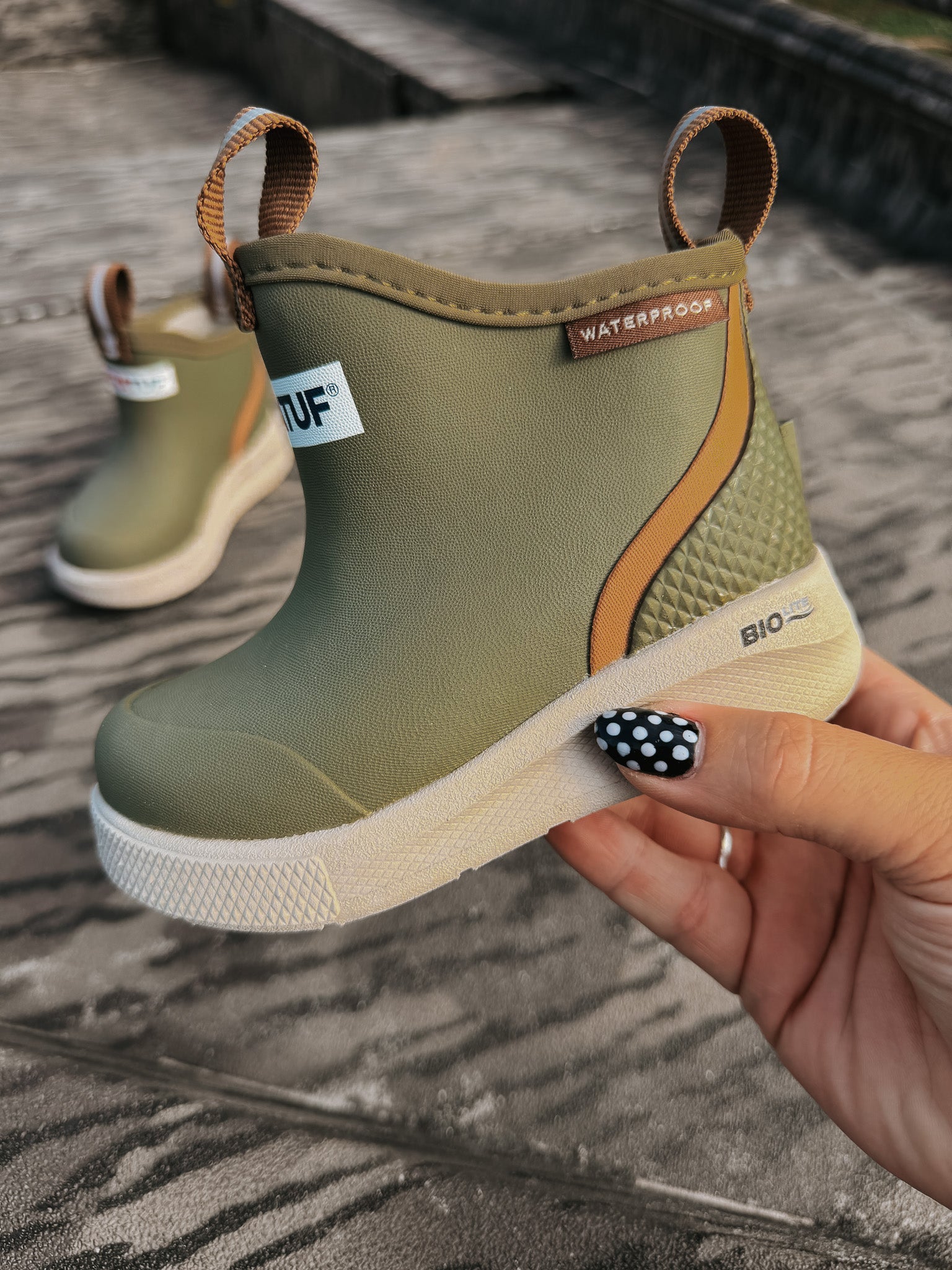 Kid's XTRATUF Ankle Deck Boots Sport in Olive