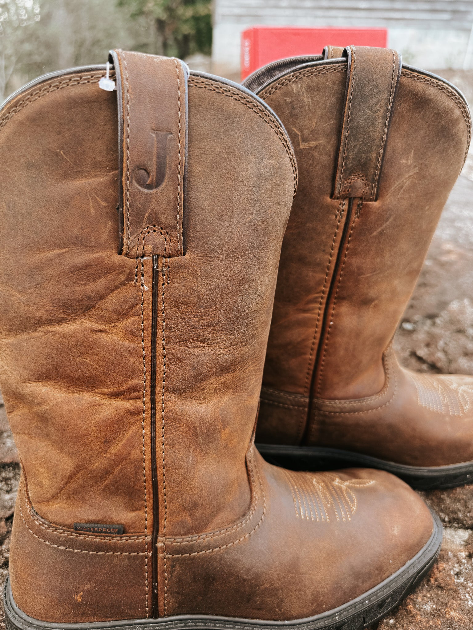 Justin Men's 11" Trencher Square Toe Waterproof Boots
