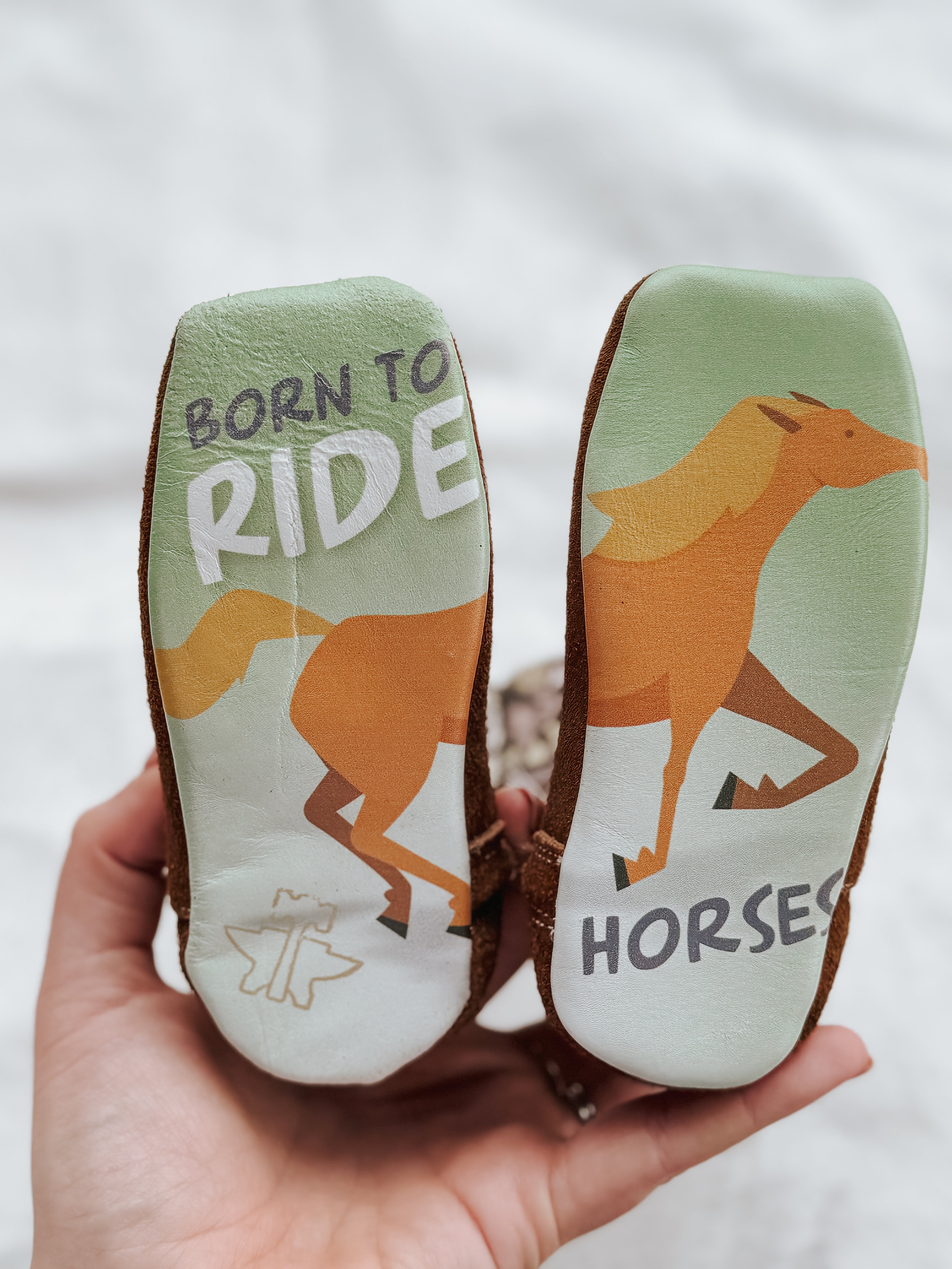 TIN HAUL INFANT BOYS STAMPEDE WITH BORN TO RIDE SOLE