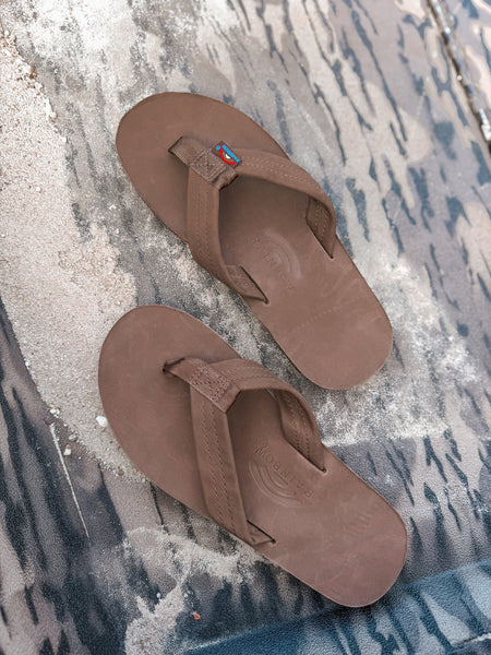 Rainbow Sandals | Men's Single Layer Premier Leather Sandals in