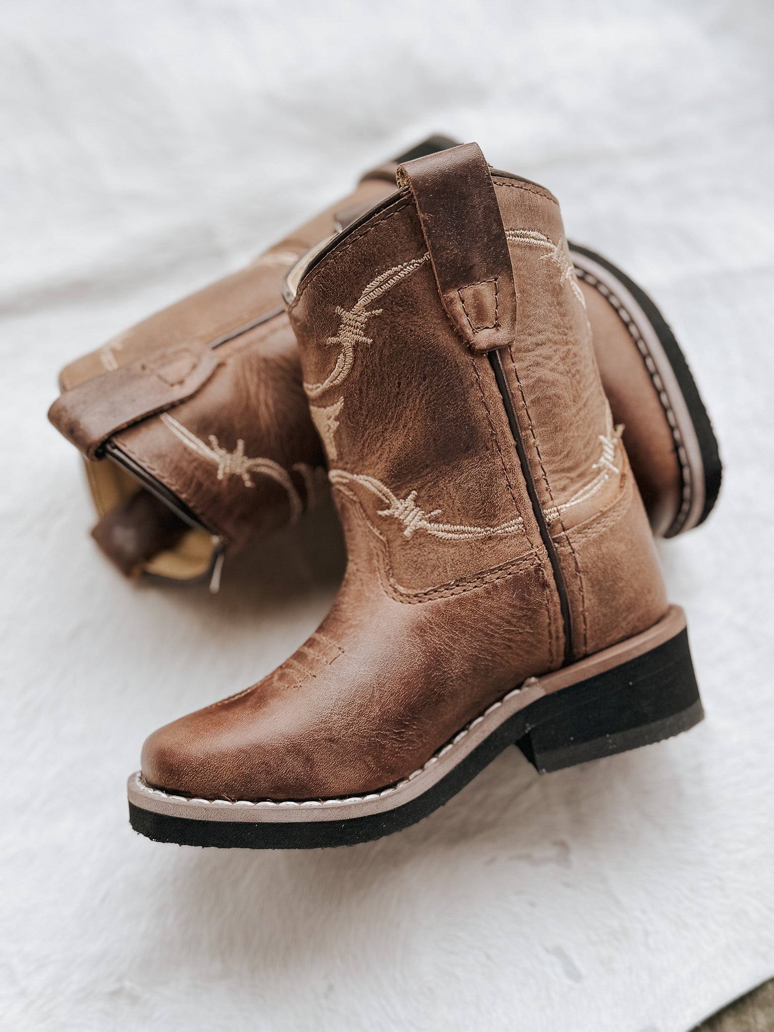 TODDLER SMOKY MOUNTAIN LOGAN SQUARE TOE BROWN BOOTS – Boot Country