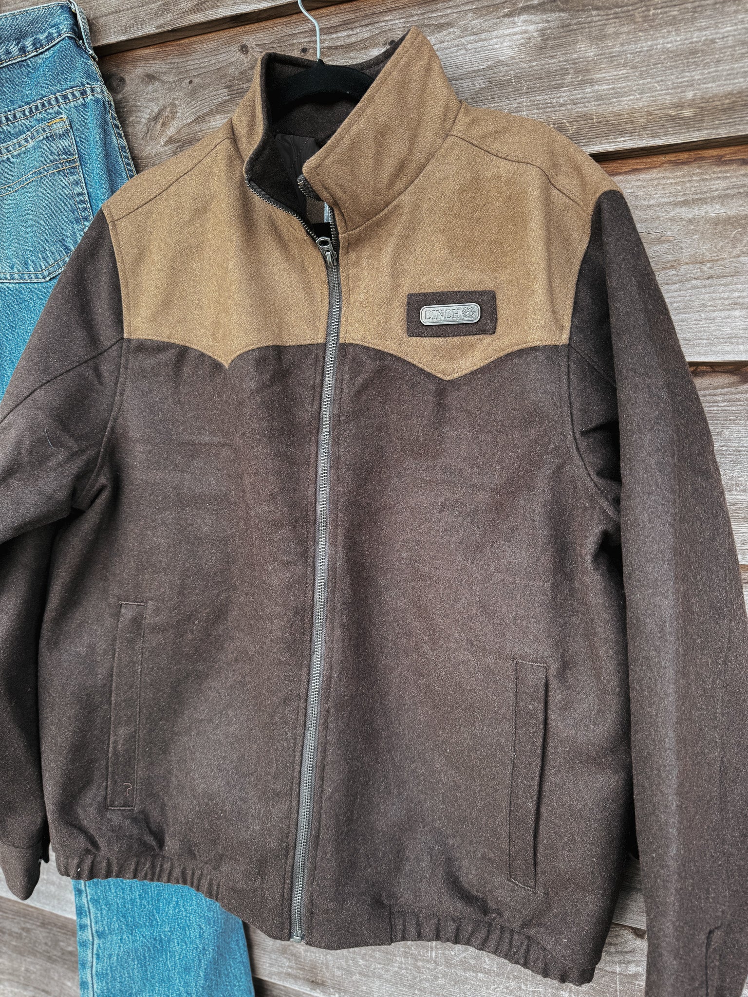 Men's Cinch Concealed Carry Wooly Brown Jacket