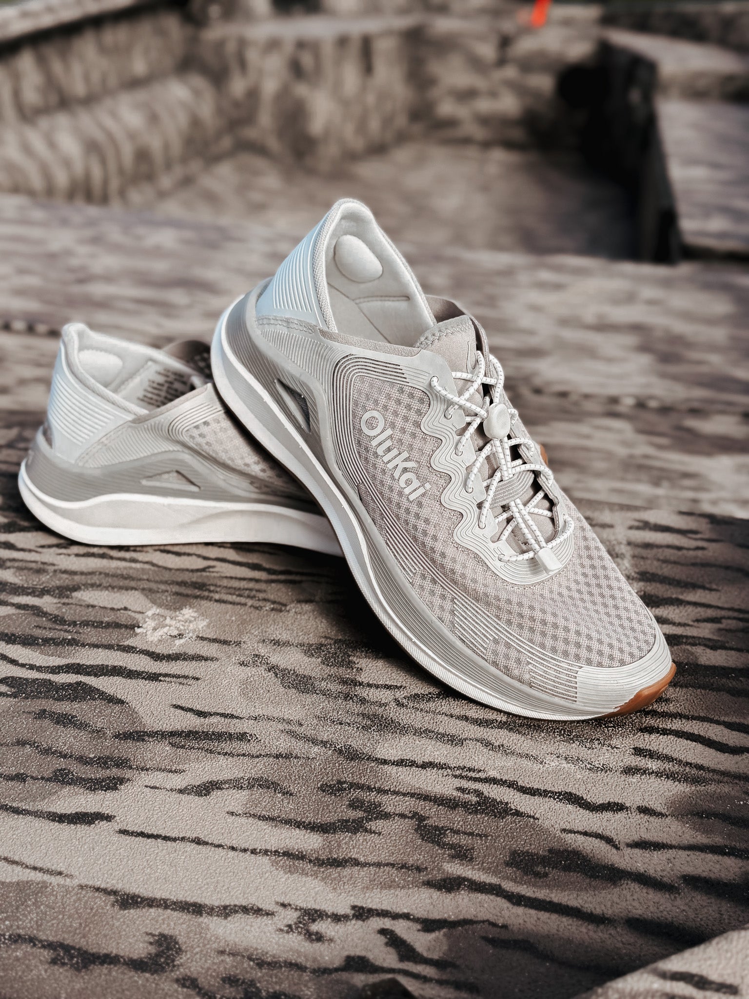 Men's OluKai Ahi Sneakers in Ash/Sterling