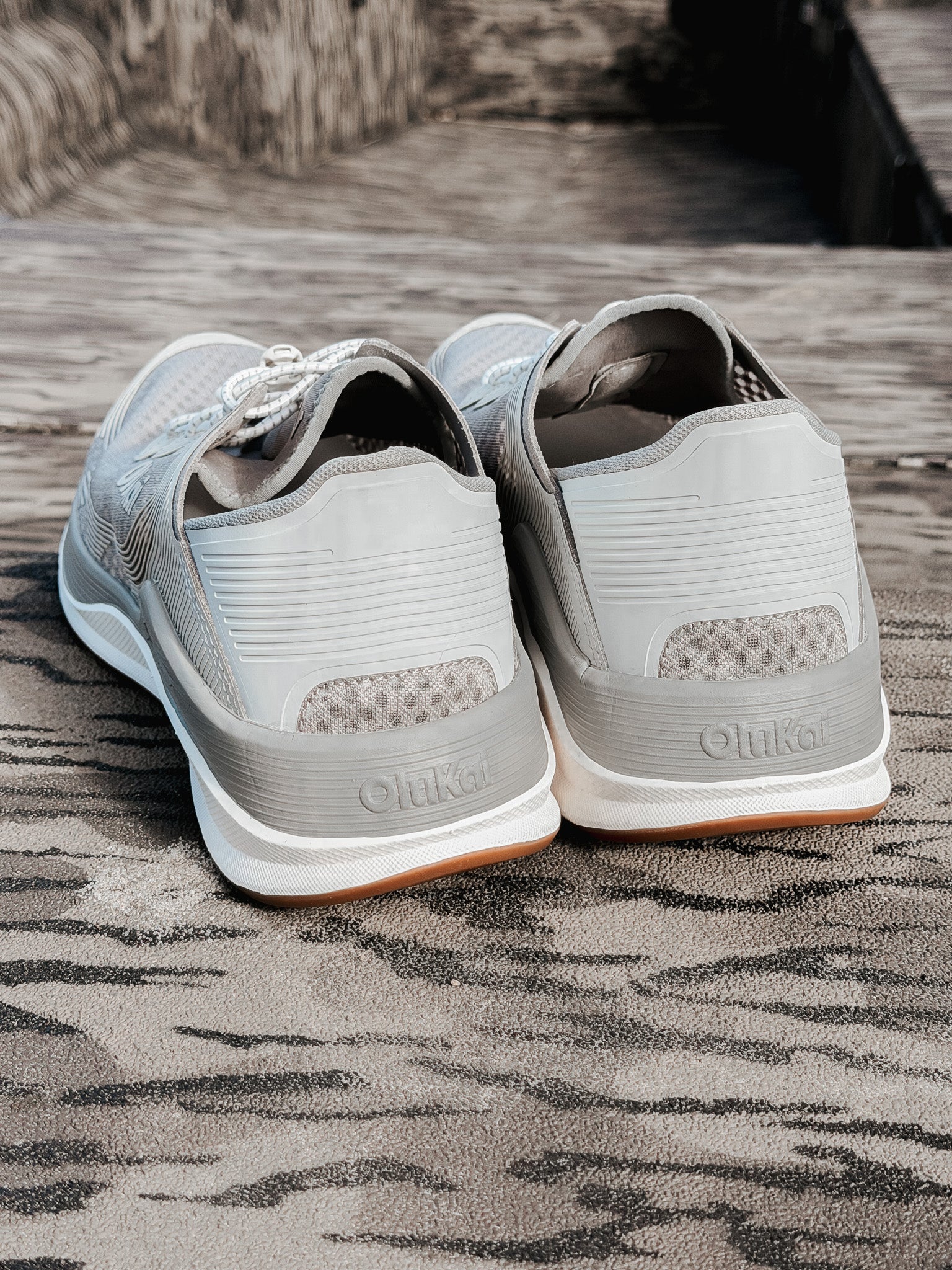Men's OluKai Ahi Sneakers in Ash/Sterling