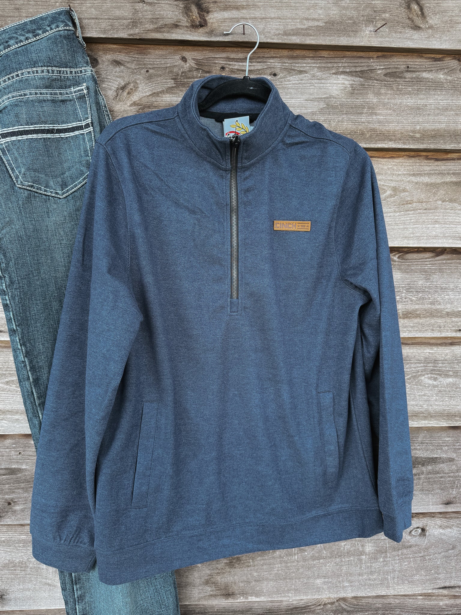 Men's Cinch 1/2 Zip Navy Pullover