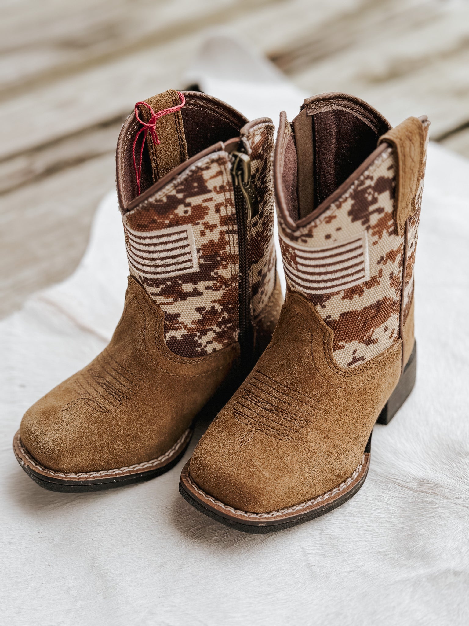 Ariat Toddler Patriot Leather Western Boots