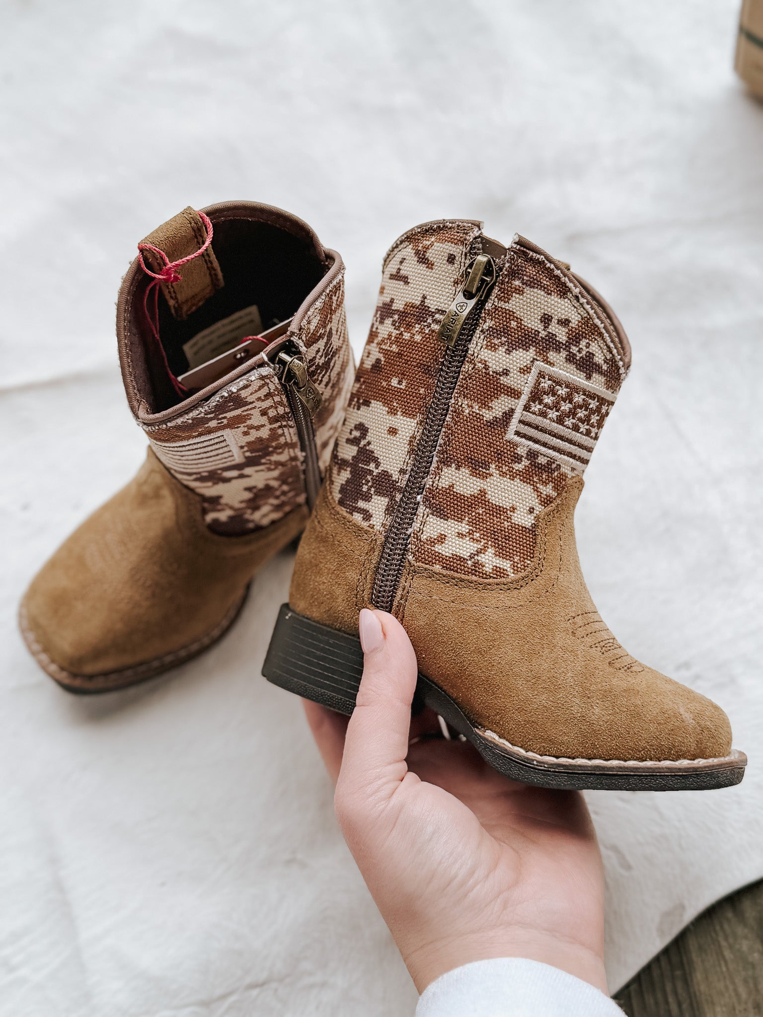 Ariat Toddler Patriot Leather Western Boots