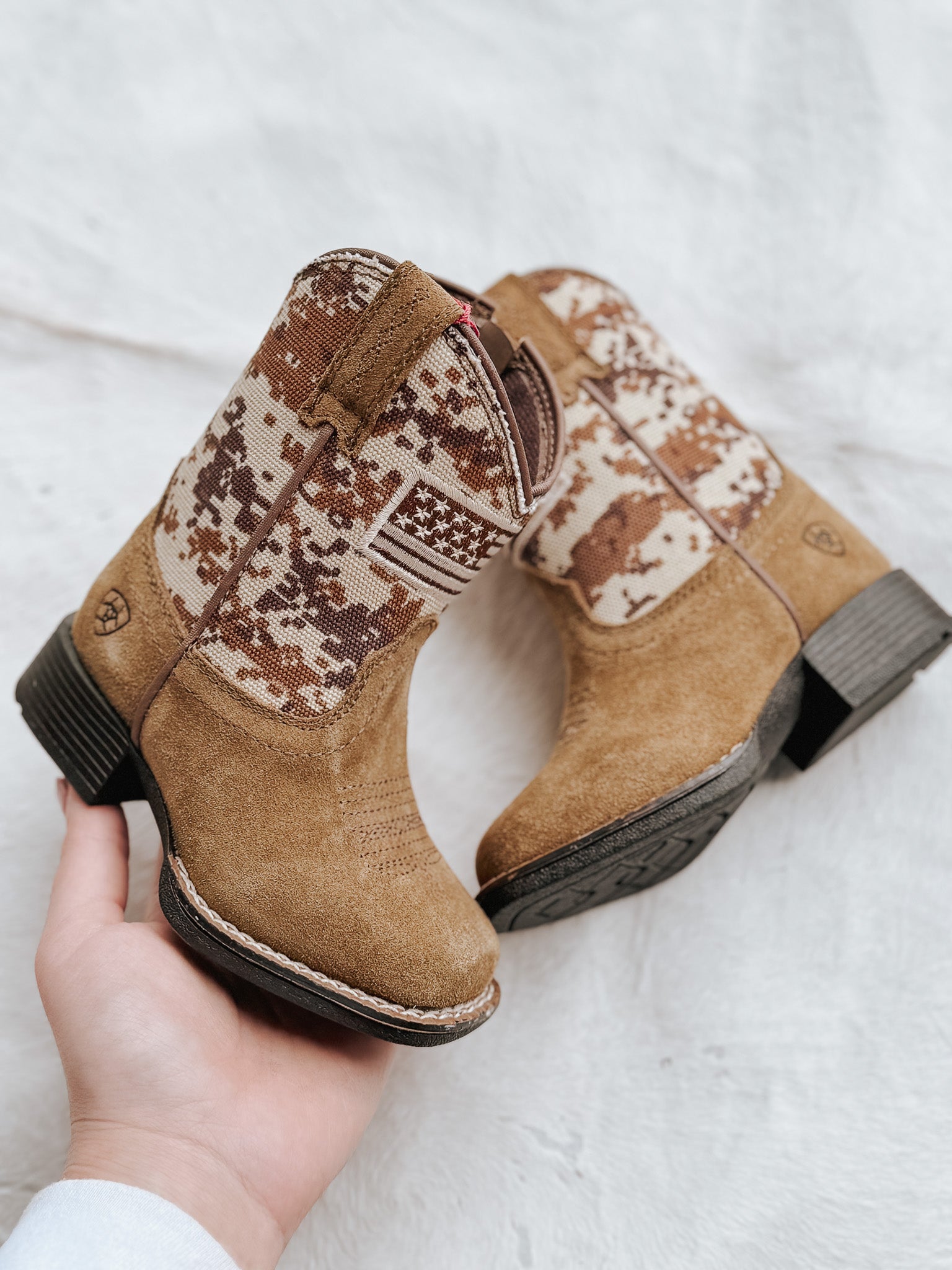 Ariat Toddler Patriot Leather Western Boots