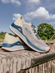 Men's OluKai Ahi in Blue Pearl/White Sand