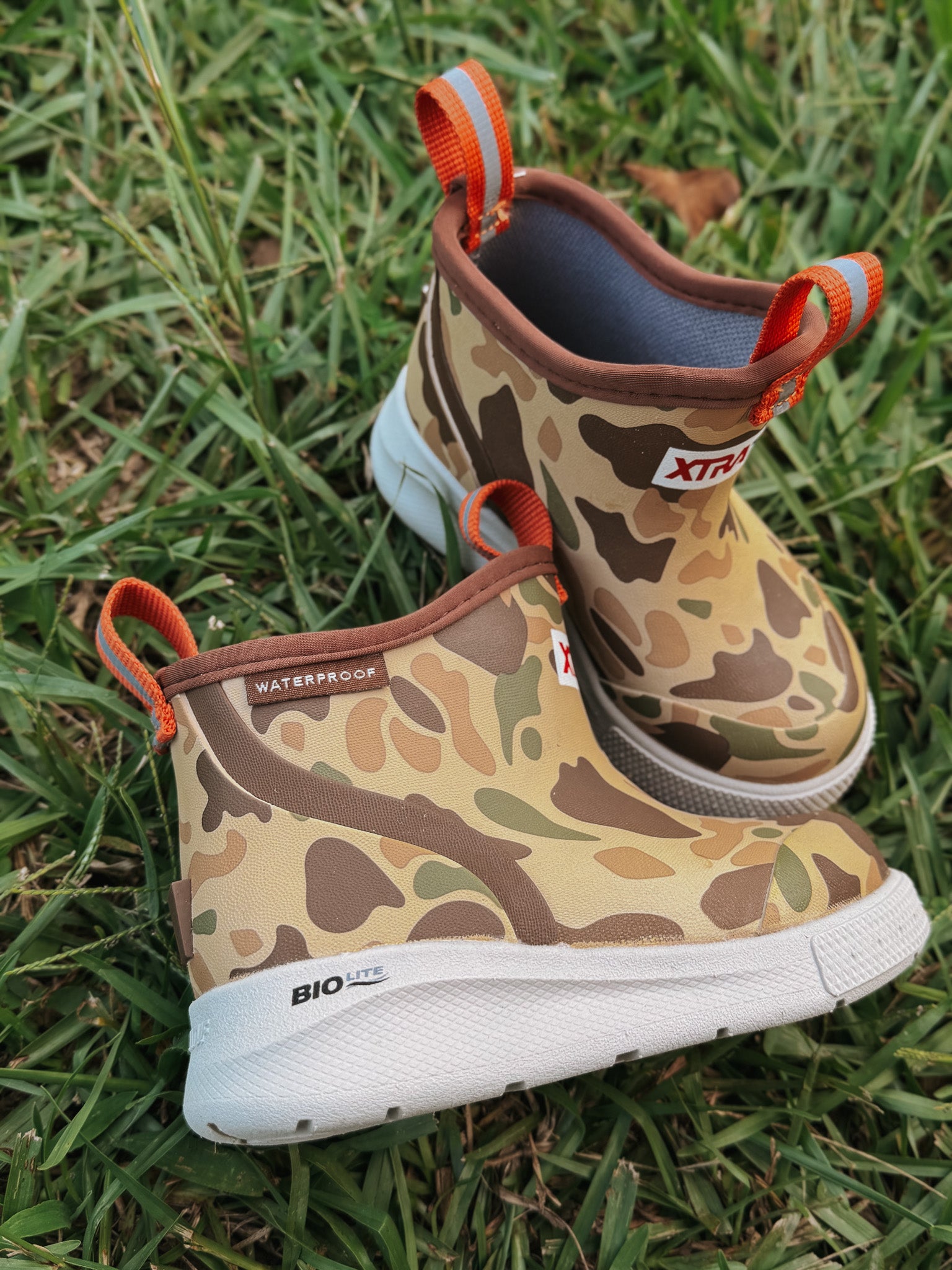 Kid's XTRATUF Ankle Deck Boots Sport in Duck Camo