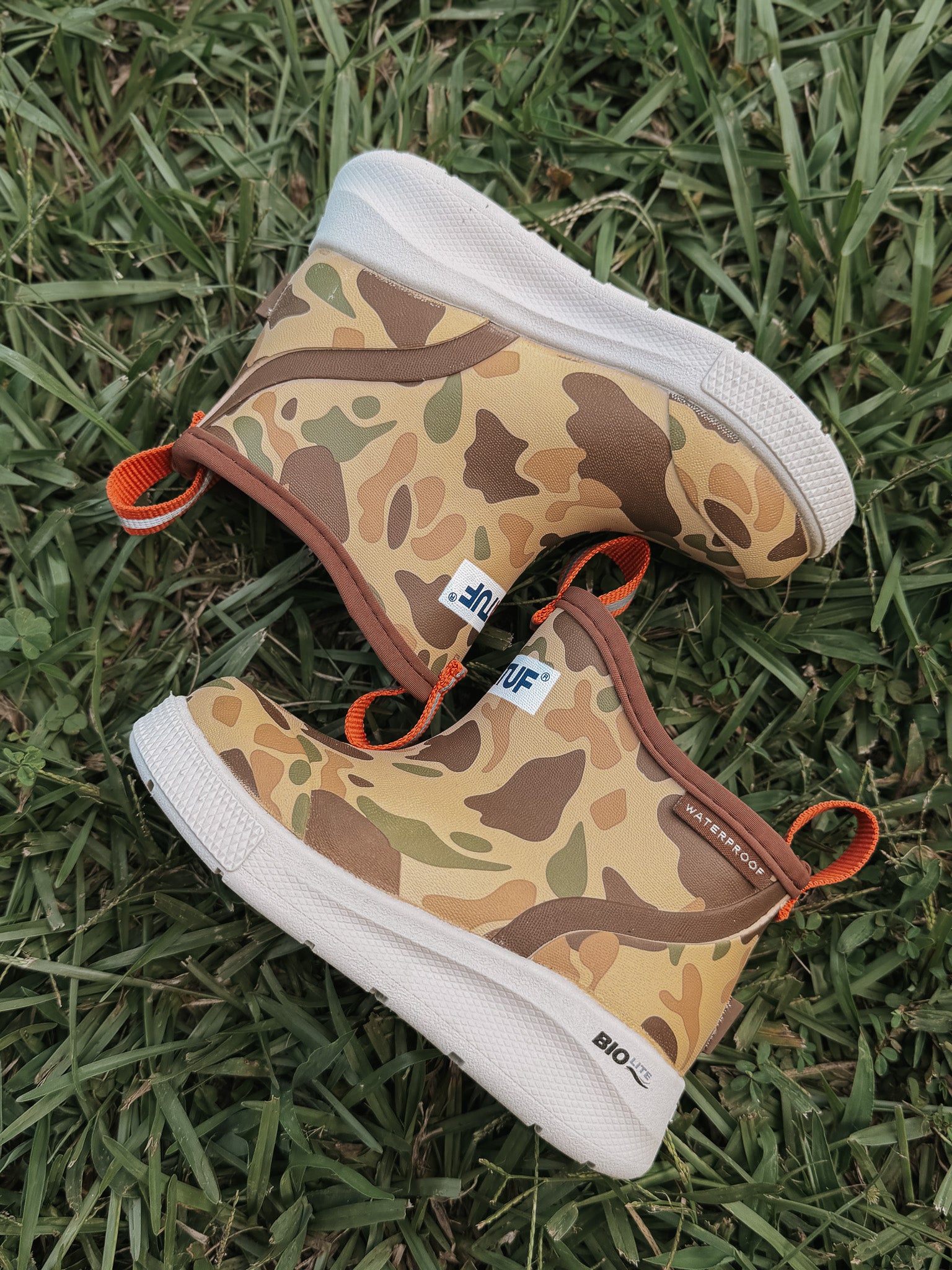 Kid's XTRATUF Ankle Deck Boots Sport in Duck Camo