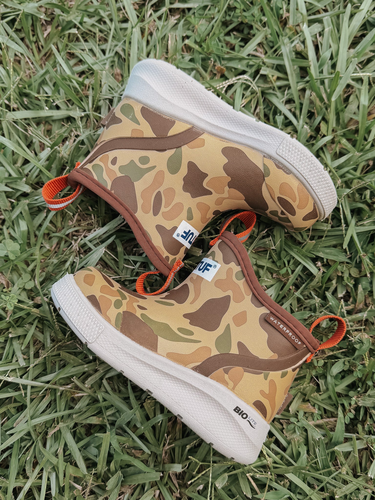 Kid's XTRATUF Ankle Deck Boots Sport in Duck Camo