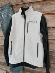 Men's Cinch Bonded Solid Grey Softshell Vest