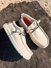 Men's Hey Dude Wally Americana Off White