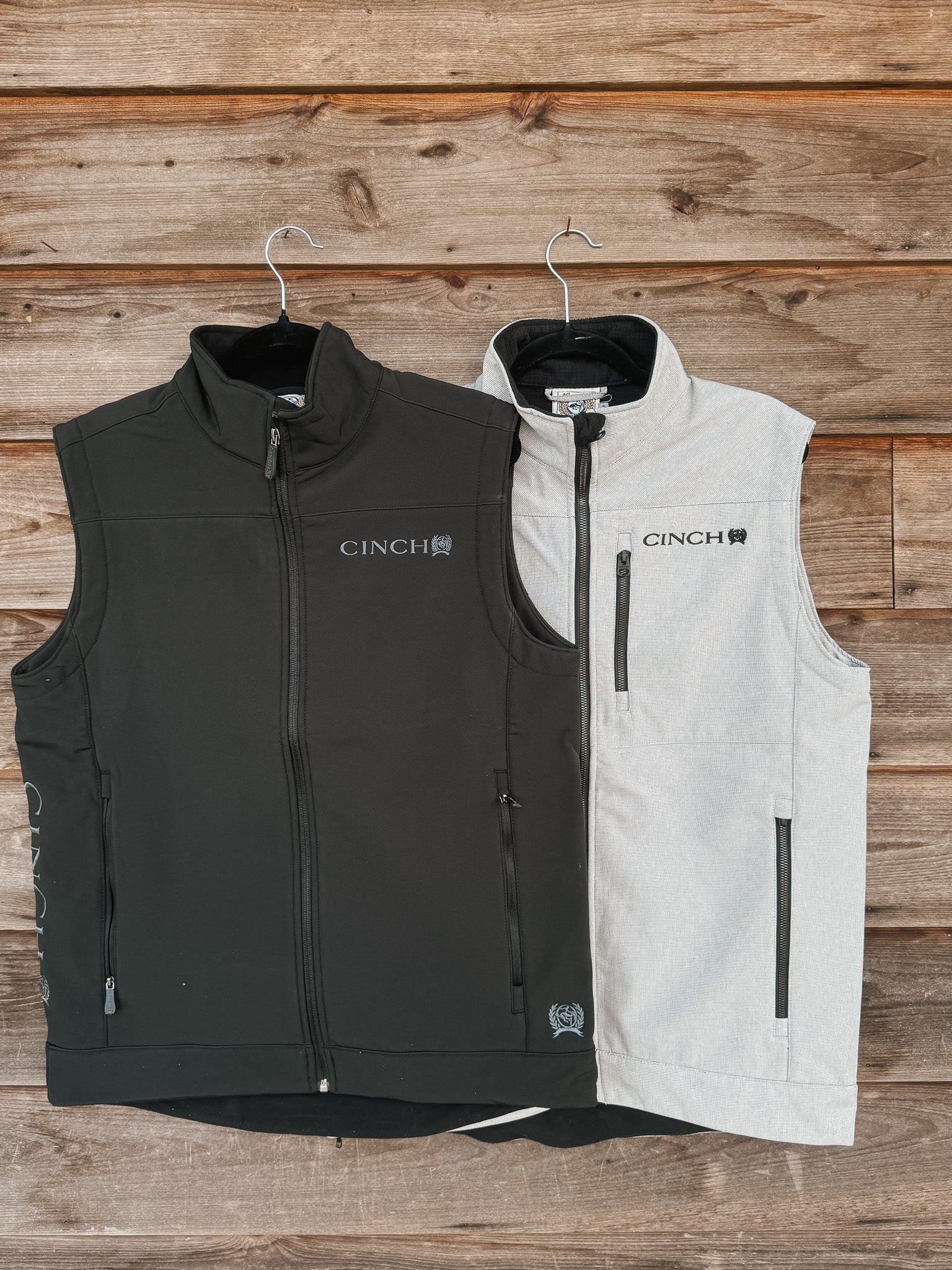 Men's Cinch Bonded Solid Black Vest