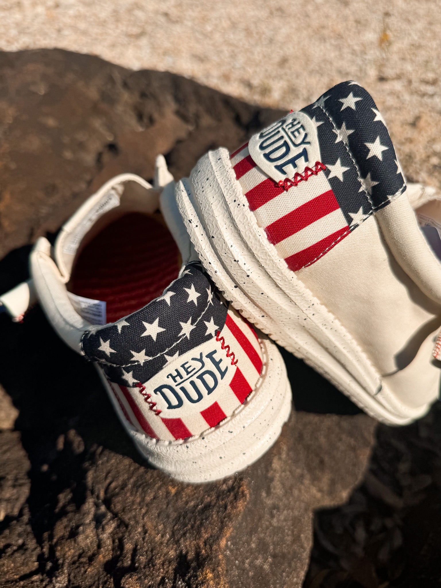 Men's Hey Dude Wally Americana Off White