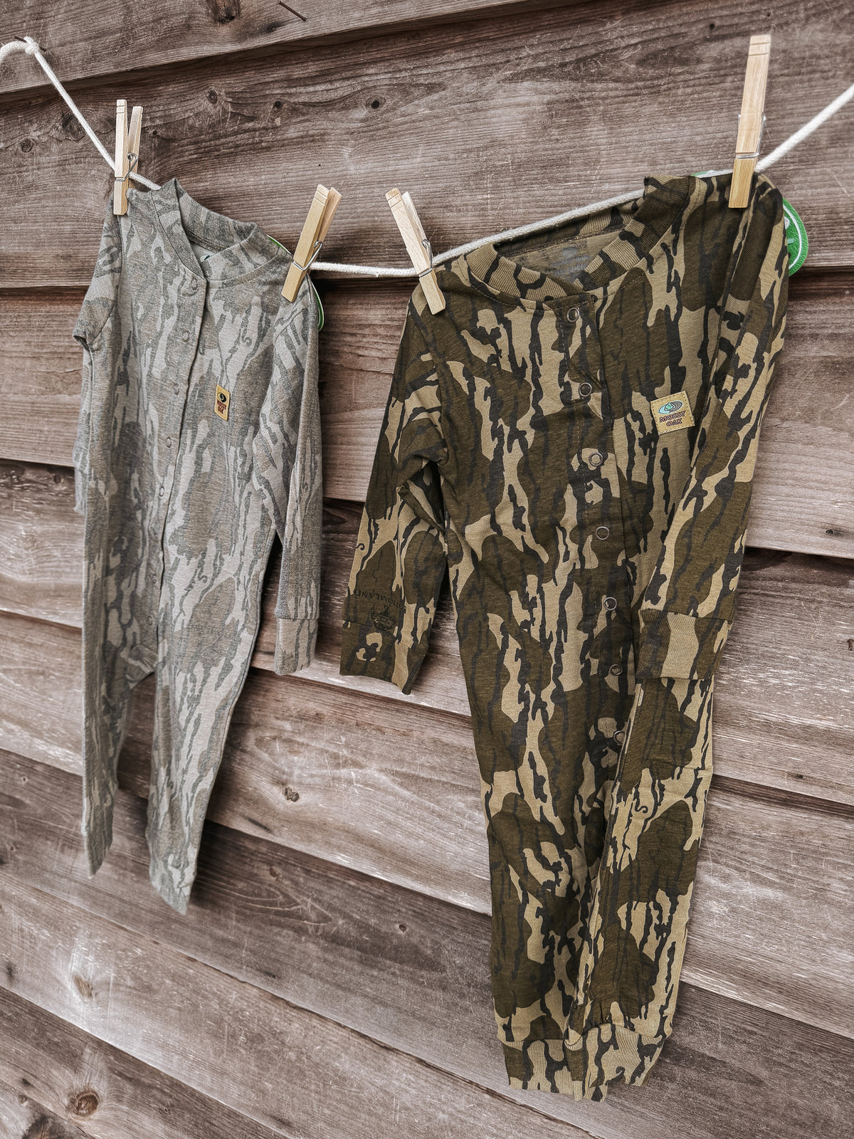Mossy Oak Bottomland Snap Up Onesie