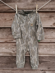 Mossy Oak Washed Bottomland Snap Up Onesie