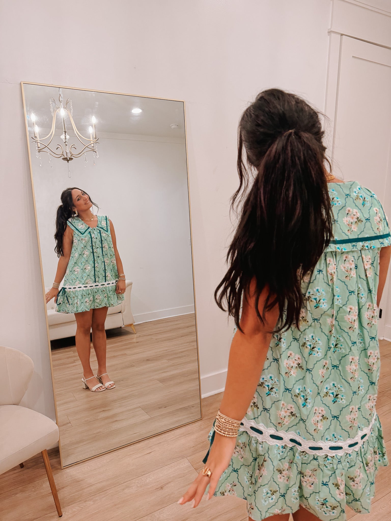 Vintage Garden Floral Dress