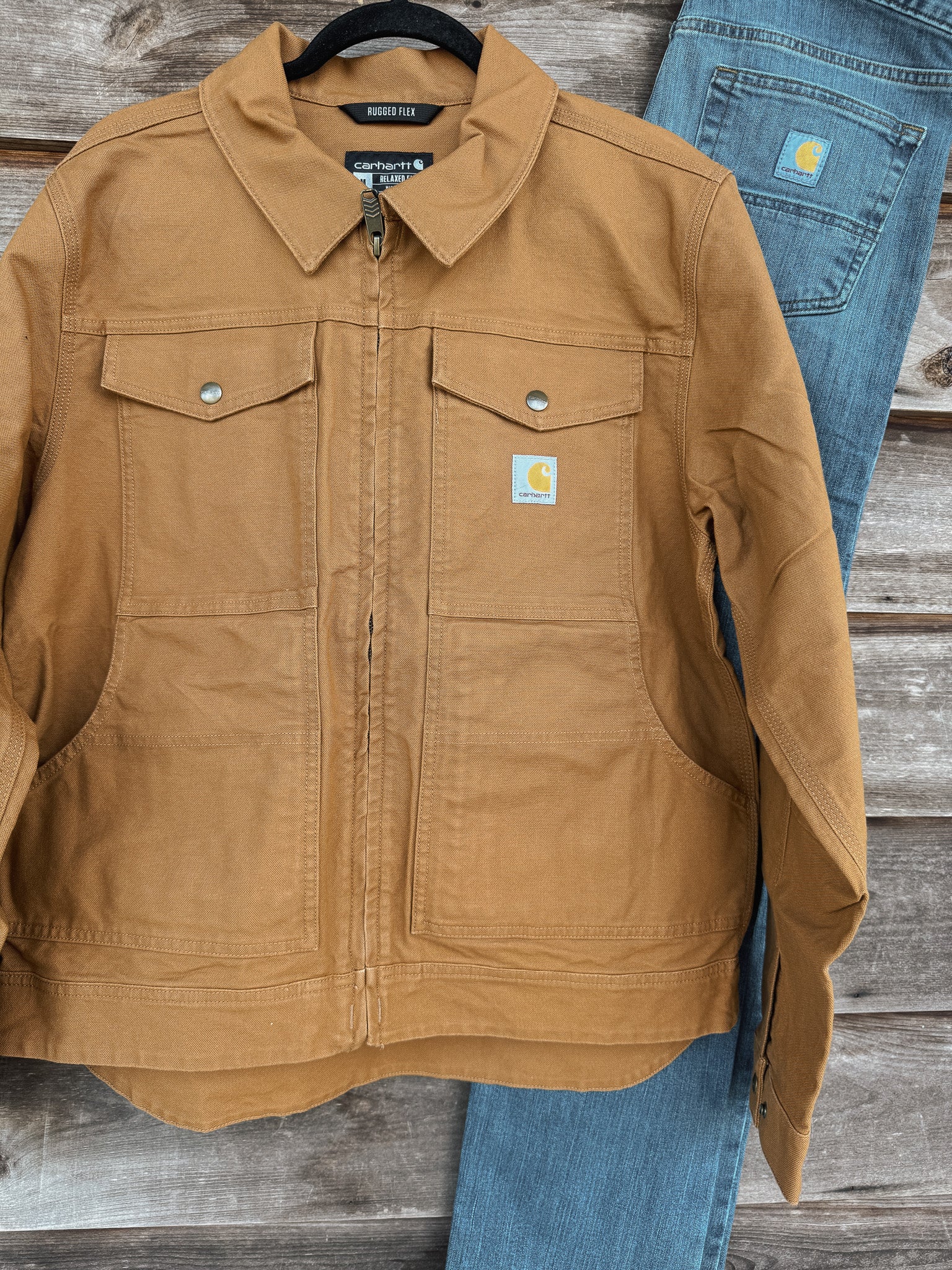 Men's Carhartt Rugged Flex Relaxed Fit Duck Jacket – Boot Country