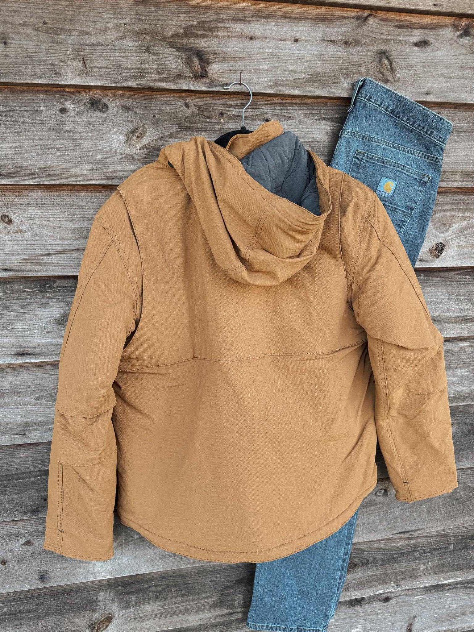 Carhartt フード付きジャケット ベージュ/ブラウン Men's Carhartt Super Dux Full Swing Insulated Tech Jacket – Boot
