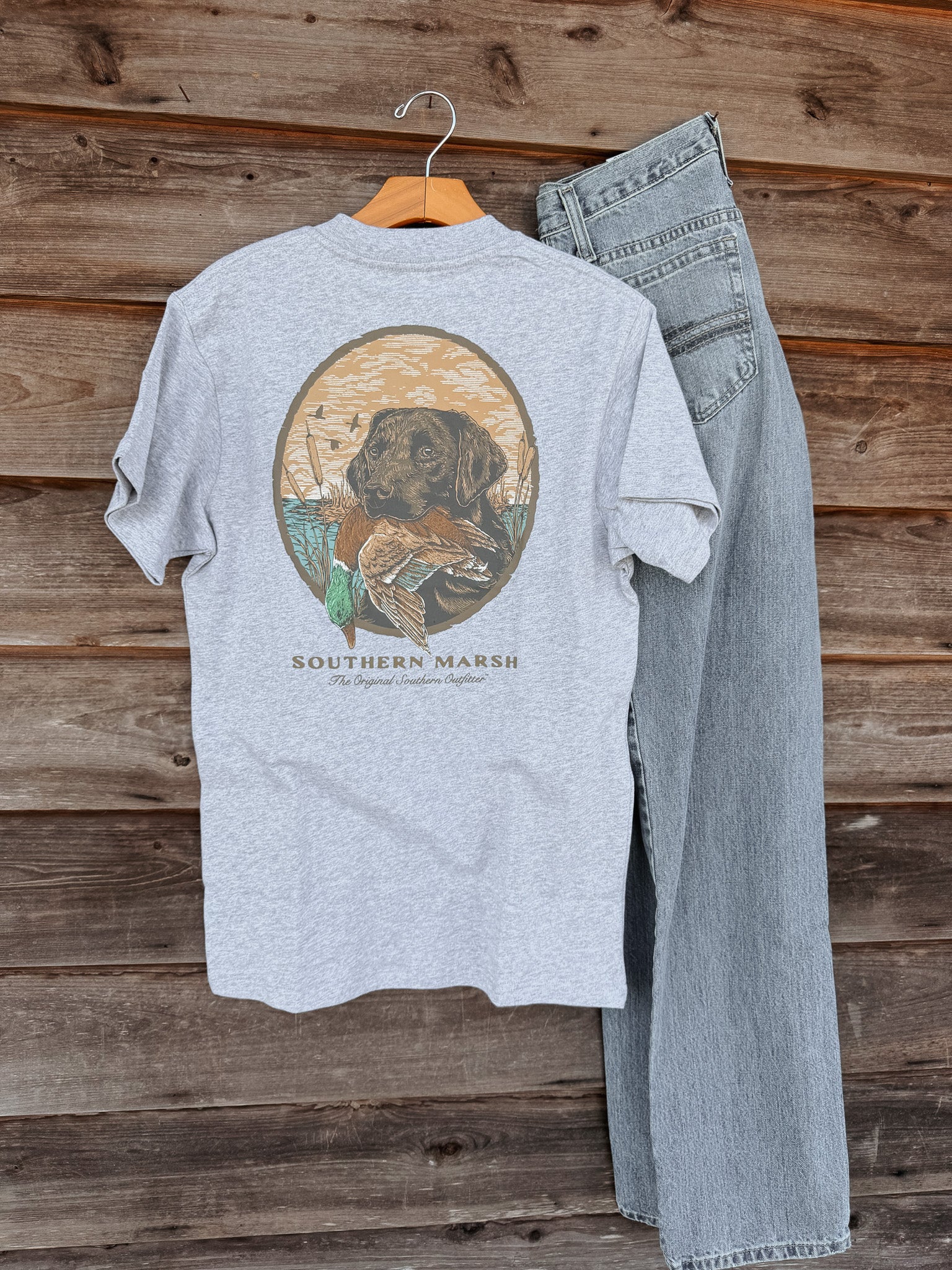 Southern Marsh Good Boy T-Shirt in Light Gray