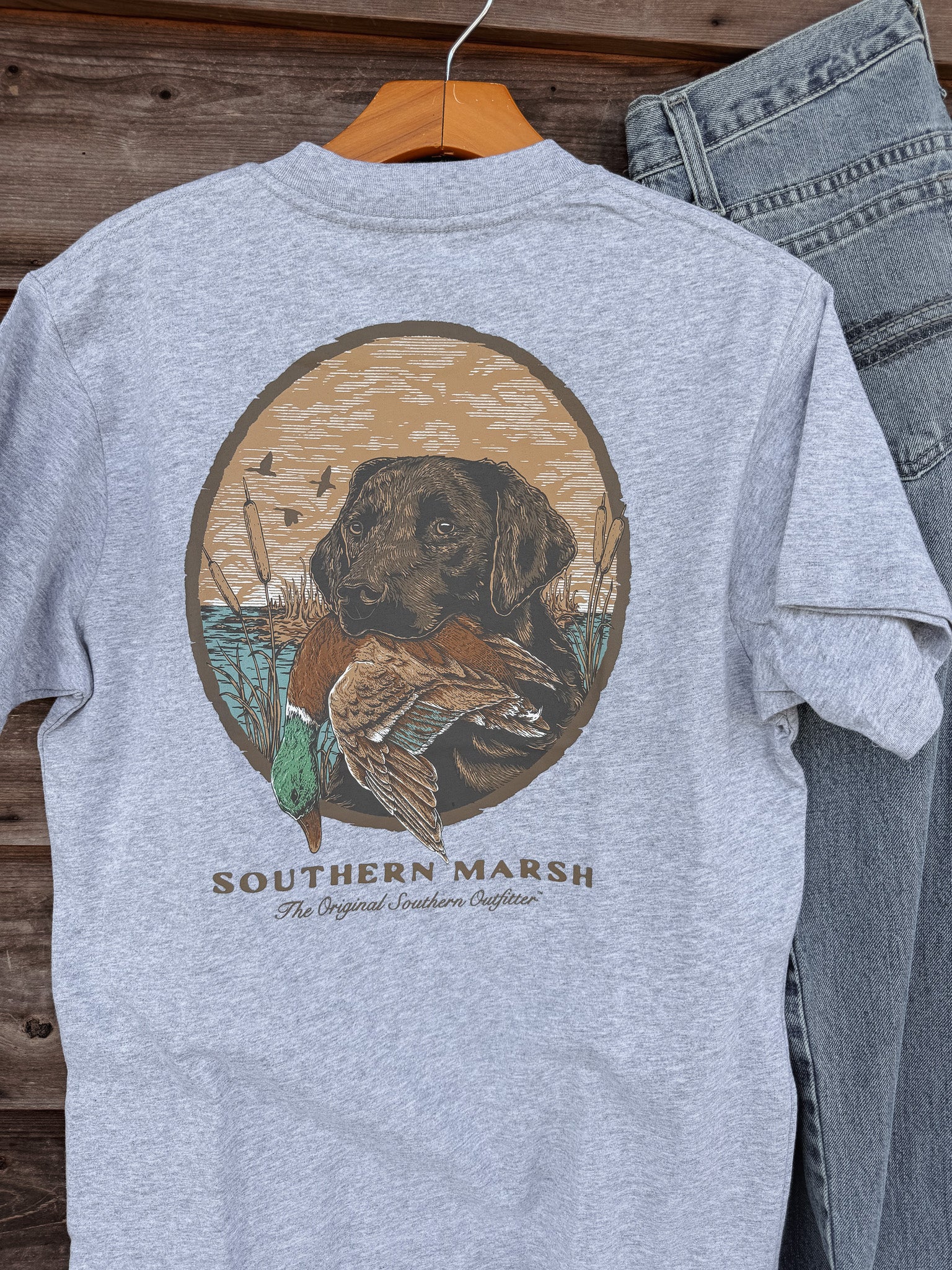 Southern Marsh Good Boy T-Shirt in Light Gray