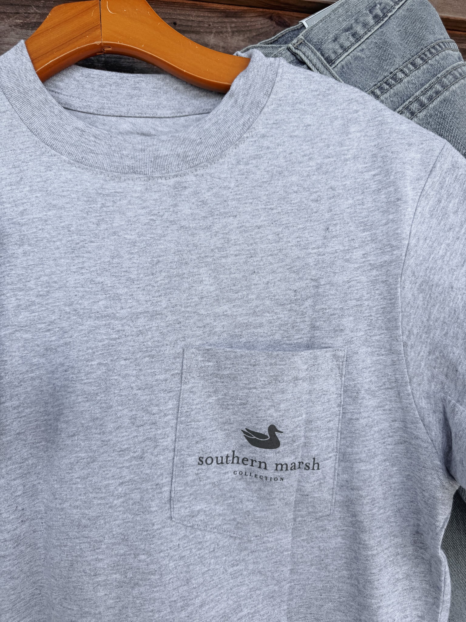 Southern Marsh Good Boy T-Shirt in Light Gray