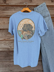 Southern Marsh Good Boy T-Shirt in Washed Blue