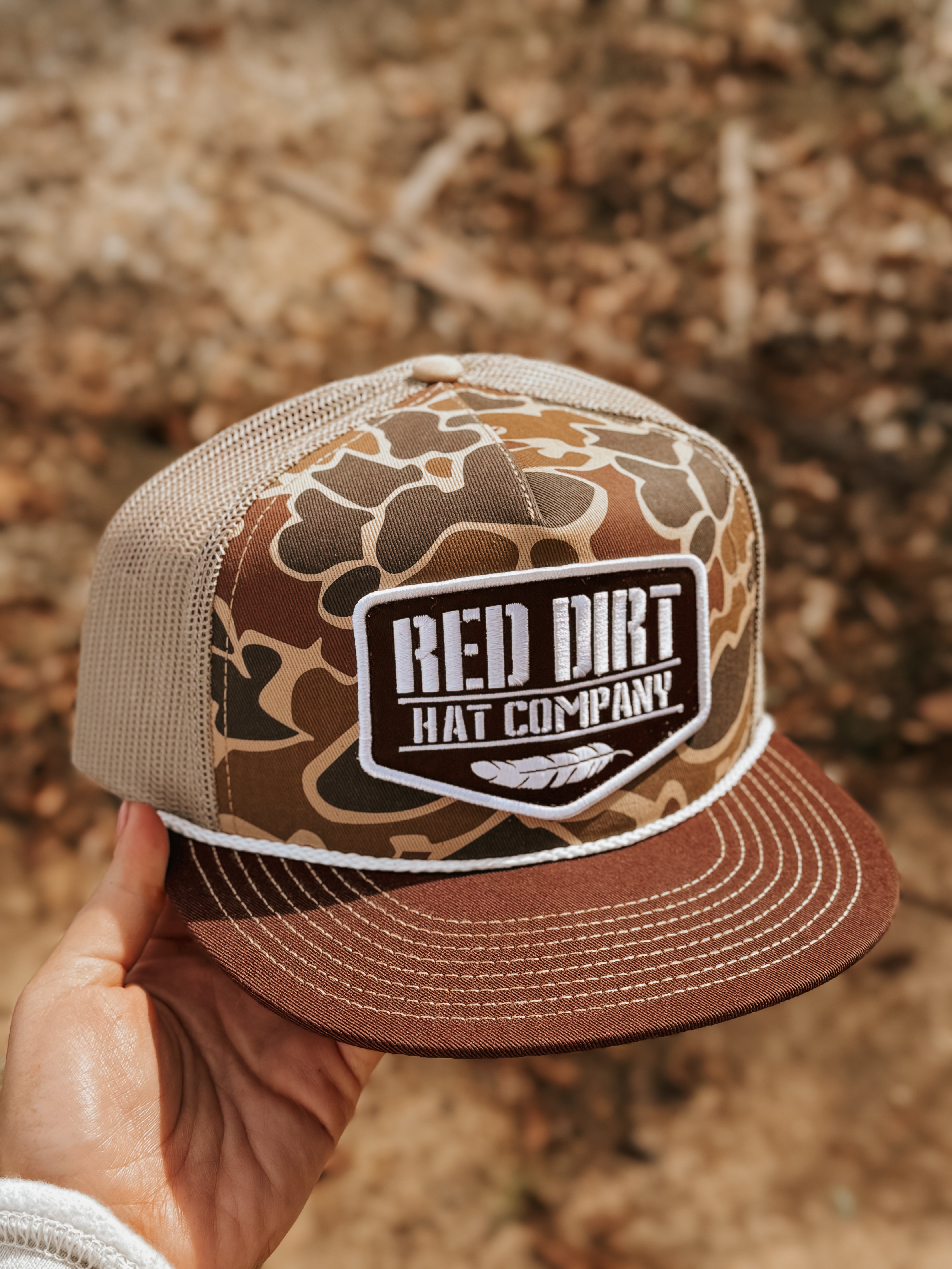 Red Dirt Hat Co. Old Skool Duck Camo/Tan Cap