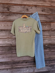 Southern Marsh Inflight Badge T-Shirt in Brigade Olive