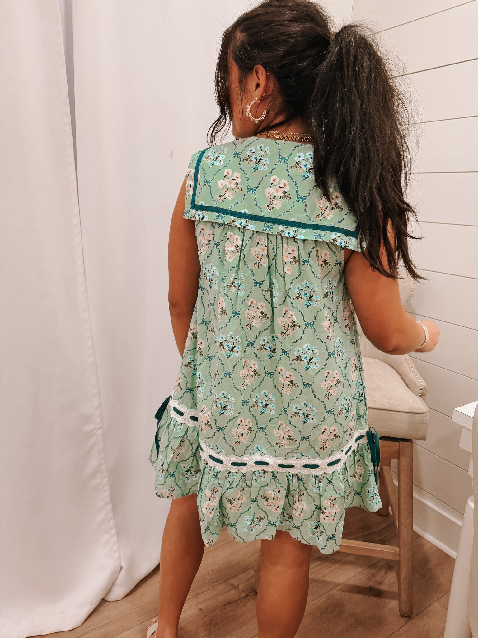 Vintage Garden Floral Dress