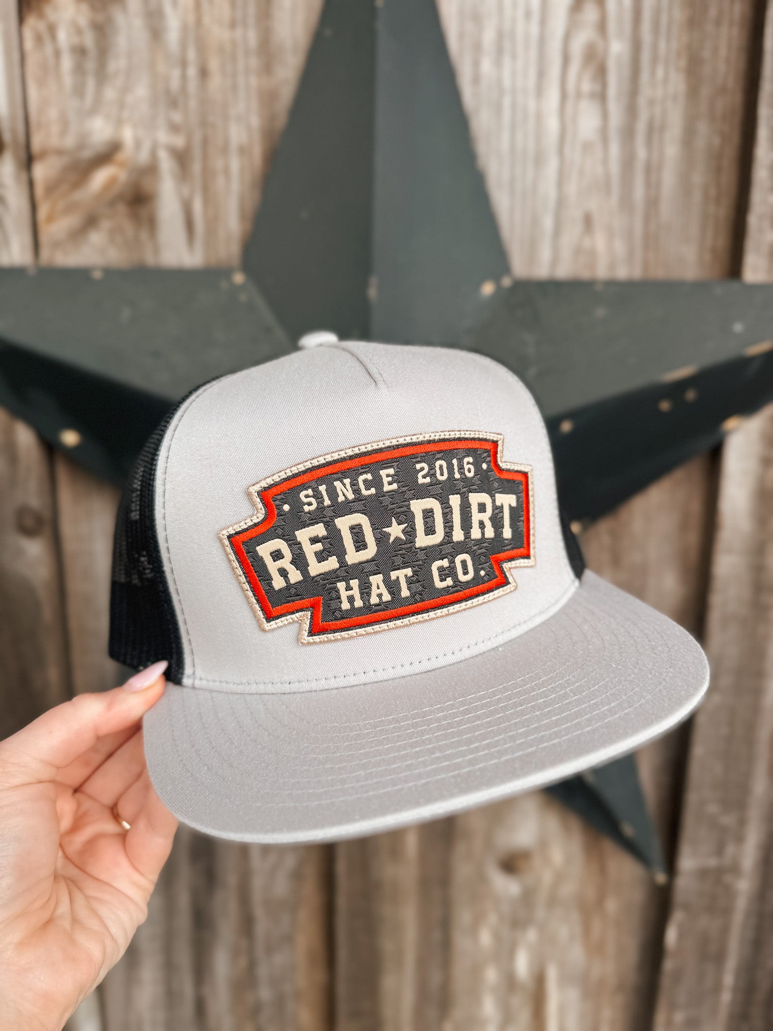 Men's Red Dirt Hat Co. Up in Lights Silver/Black 5P Cap