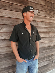 Ferrell | CORE Black Short Sleeve Snap Shirt