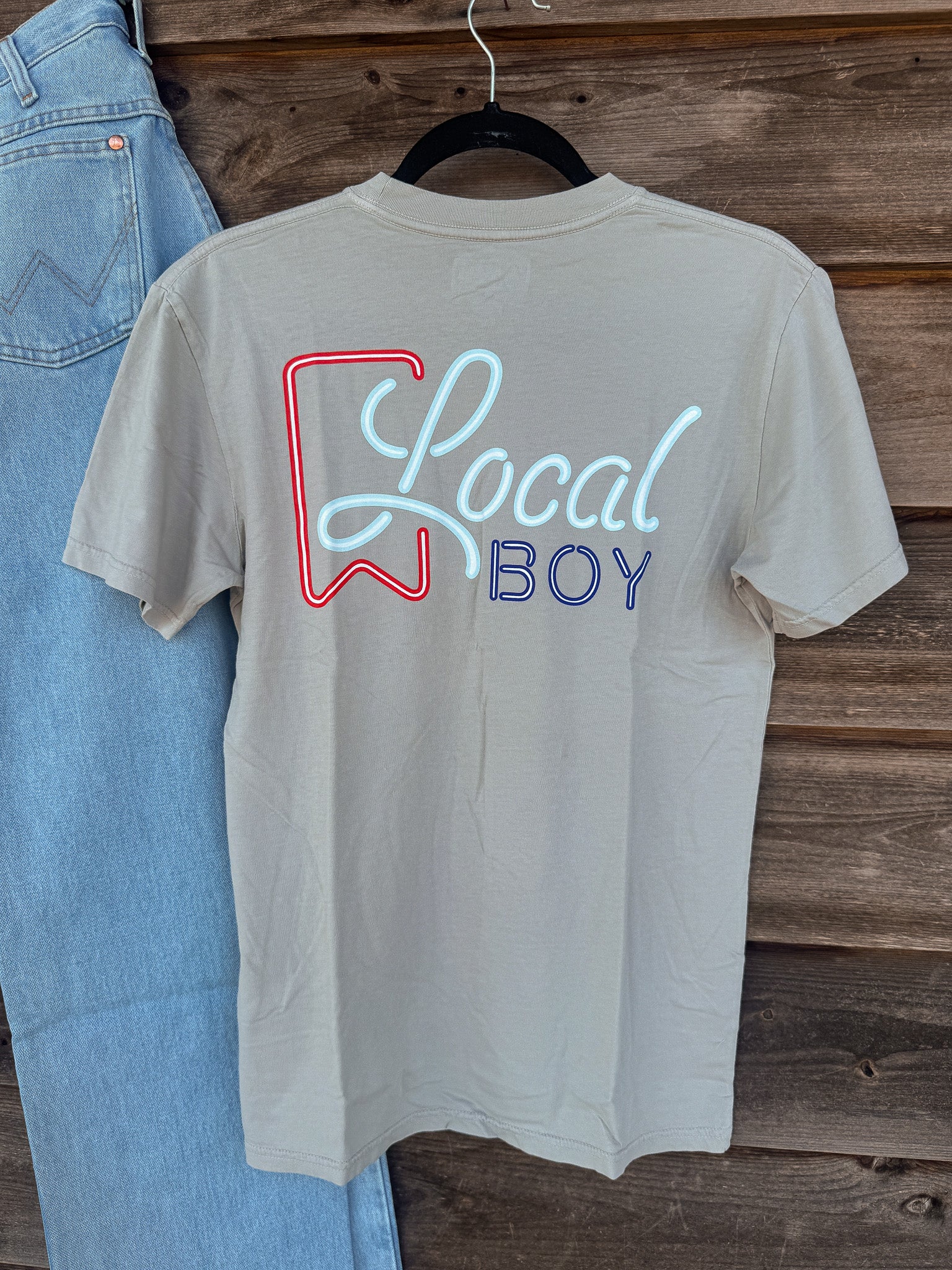 Men's Local Boy Neon Ultra T-Shirt in Silver