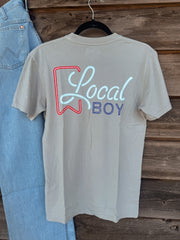 Men's Local Boy Neon Ultra T-Shirt in Silver