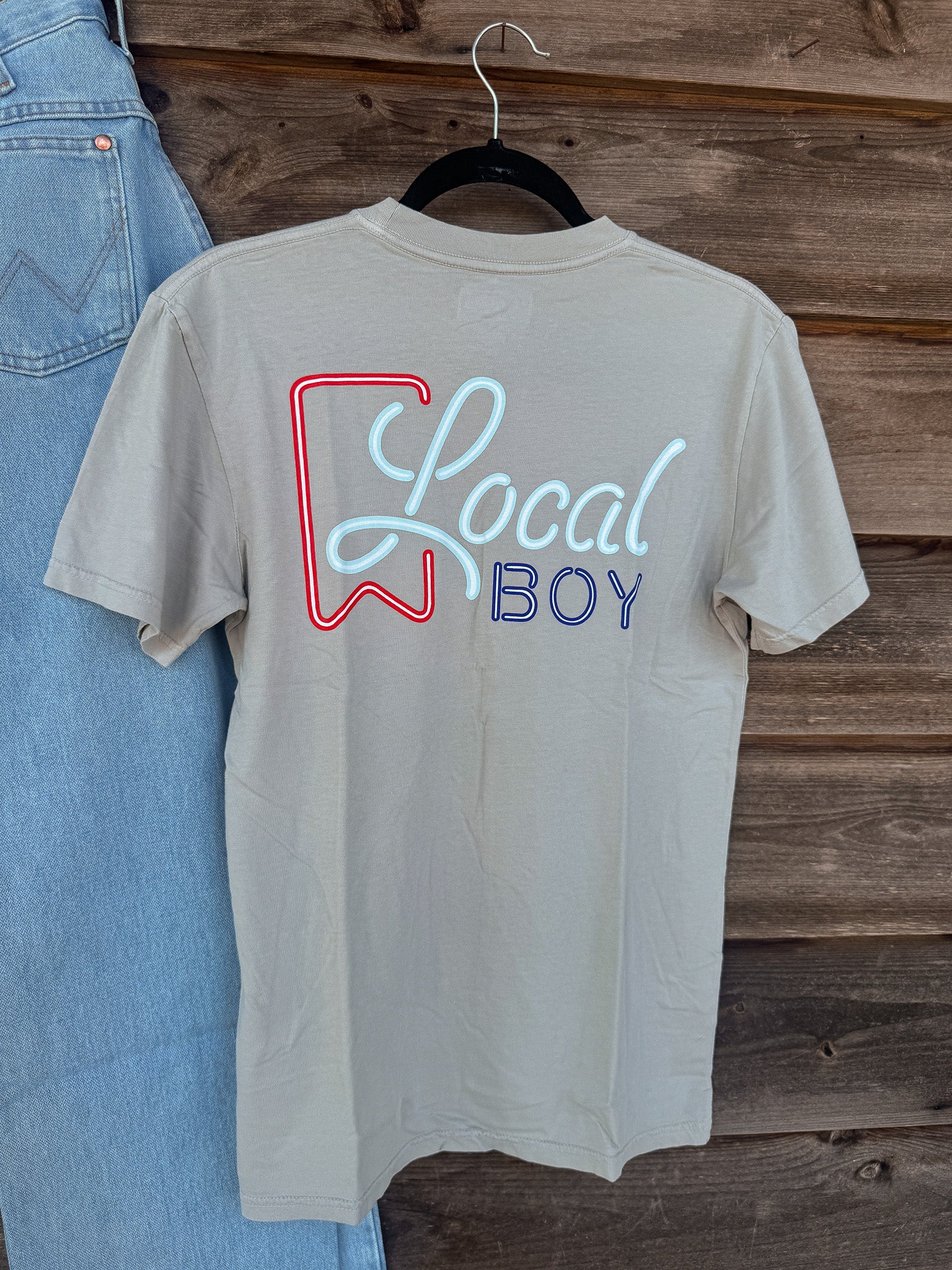 Men's Local Boy Neon Ultra T-Shirt in Silver
